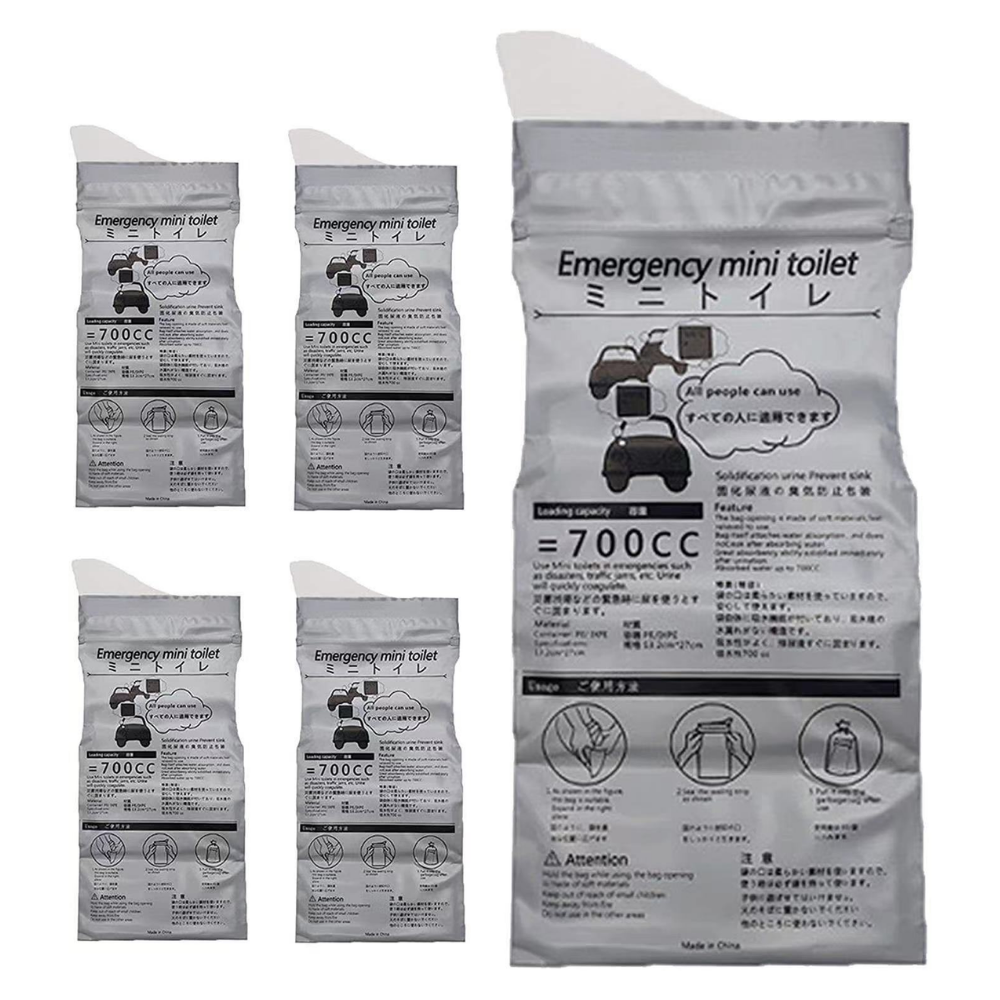 Pack 10 Bolsa Para Orinar Vómito Desechable Viajes 700 ml-1
