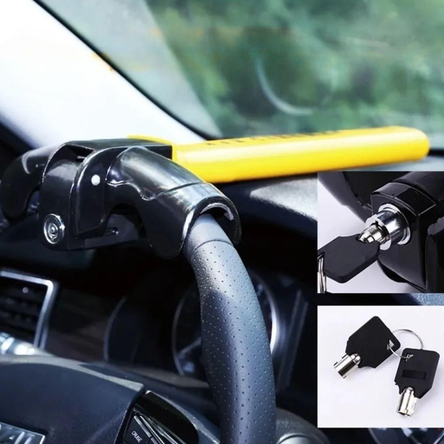Traba Volante Bloqueo Antirrobo Seguridad Autos Con Llave-5