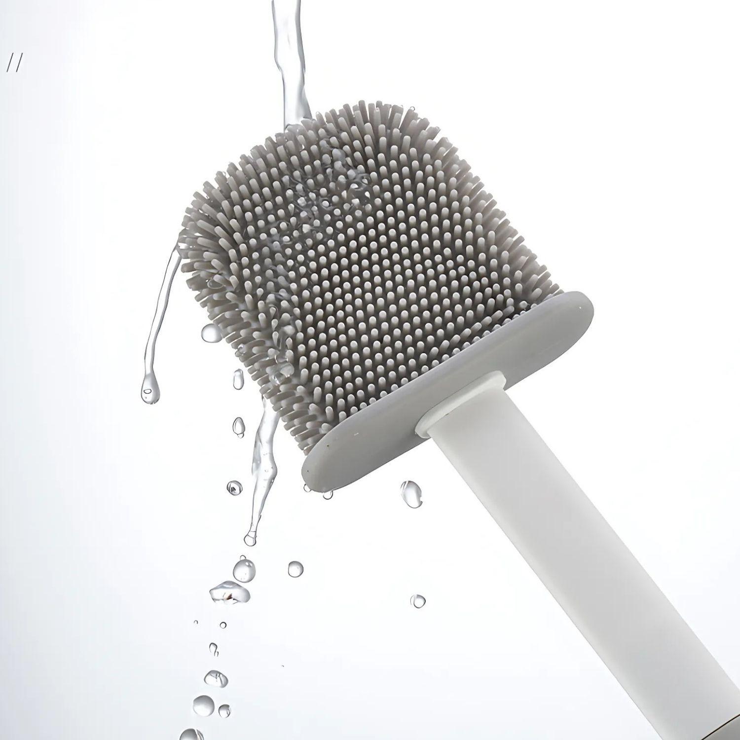 Cepillo Escobilla De Baño De Silicona Con Base-2