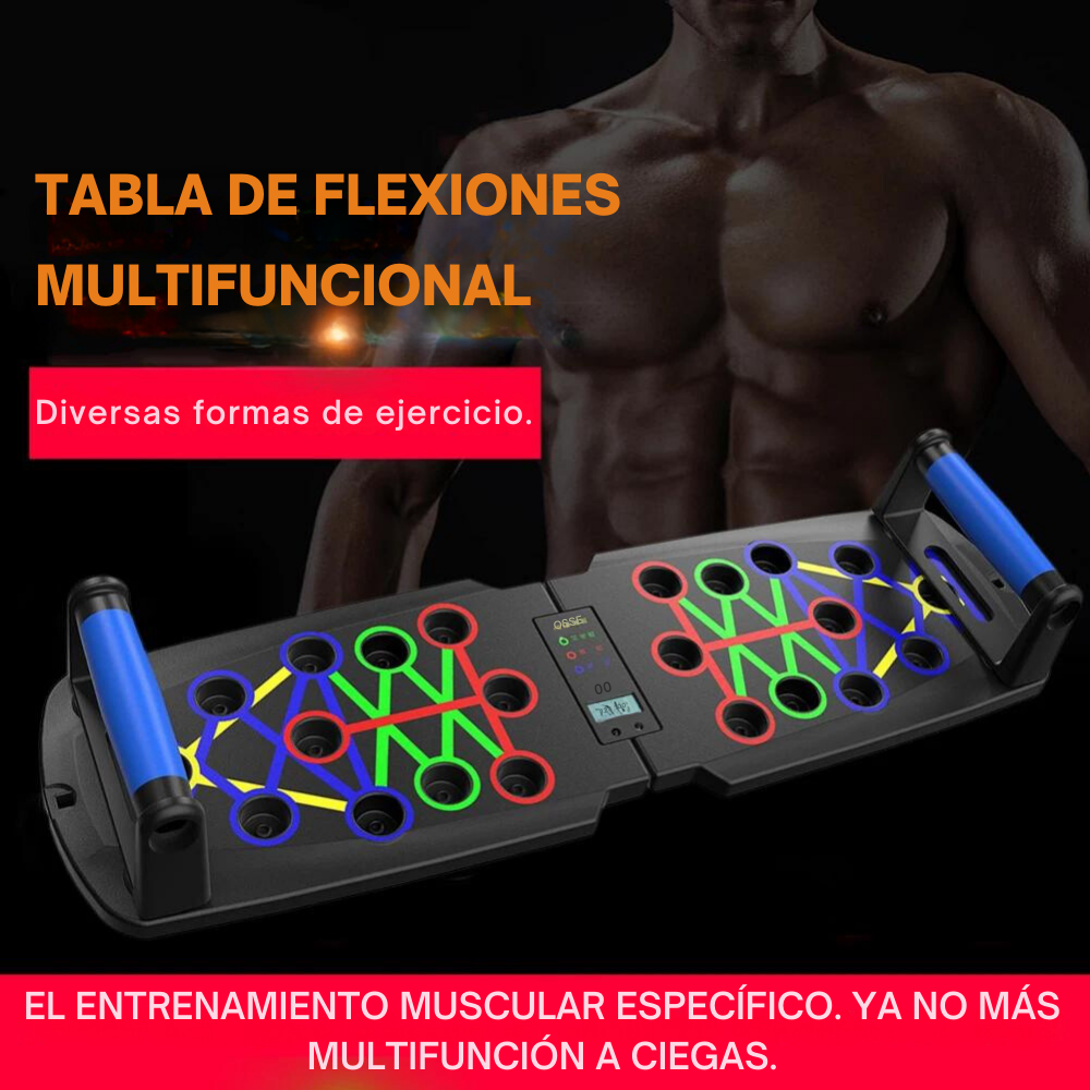 Tabla Para Flexiones Multiuso Contador Pushup Pecho Hombro Espalda-5