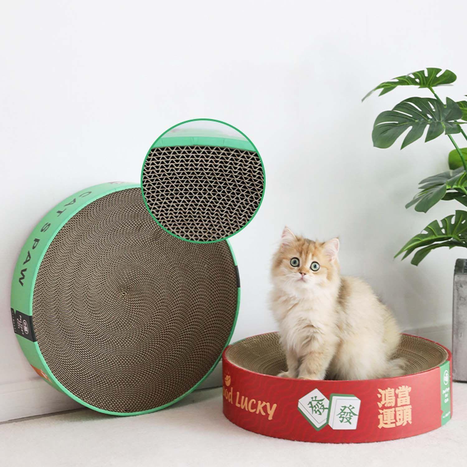 Cama Rascadora Almohadilla Para Gatos Mascota 41cm-4