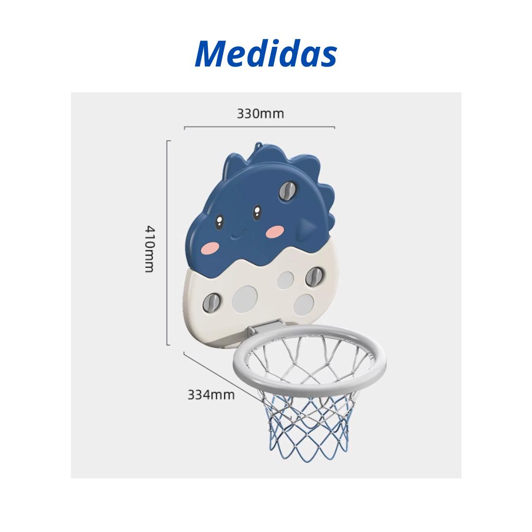 Aro De Basketball Para Niños Dinosaurio Infantil Ajustable-4