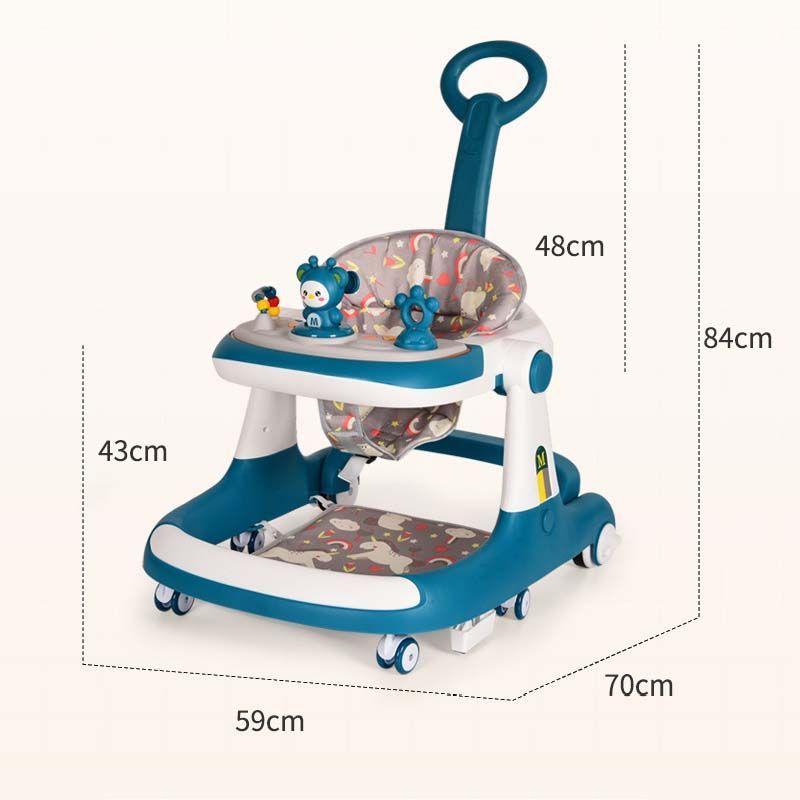 Andadera caminadora de bebé multifuncional anticaida Unisex-5