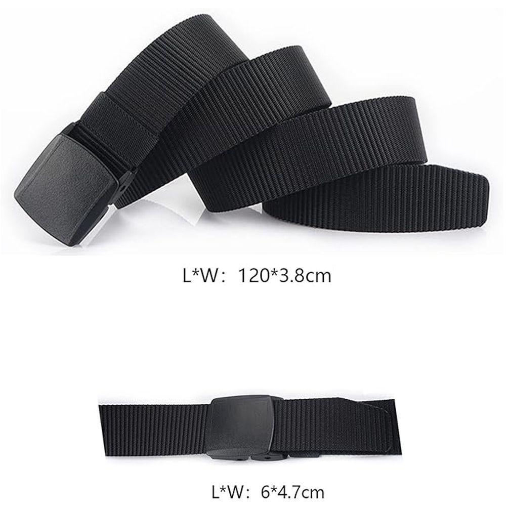 Cinturon Nylon De Seguridad Antirrobo Ajustable Táctico-2