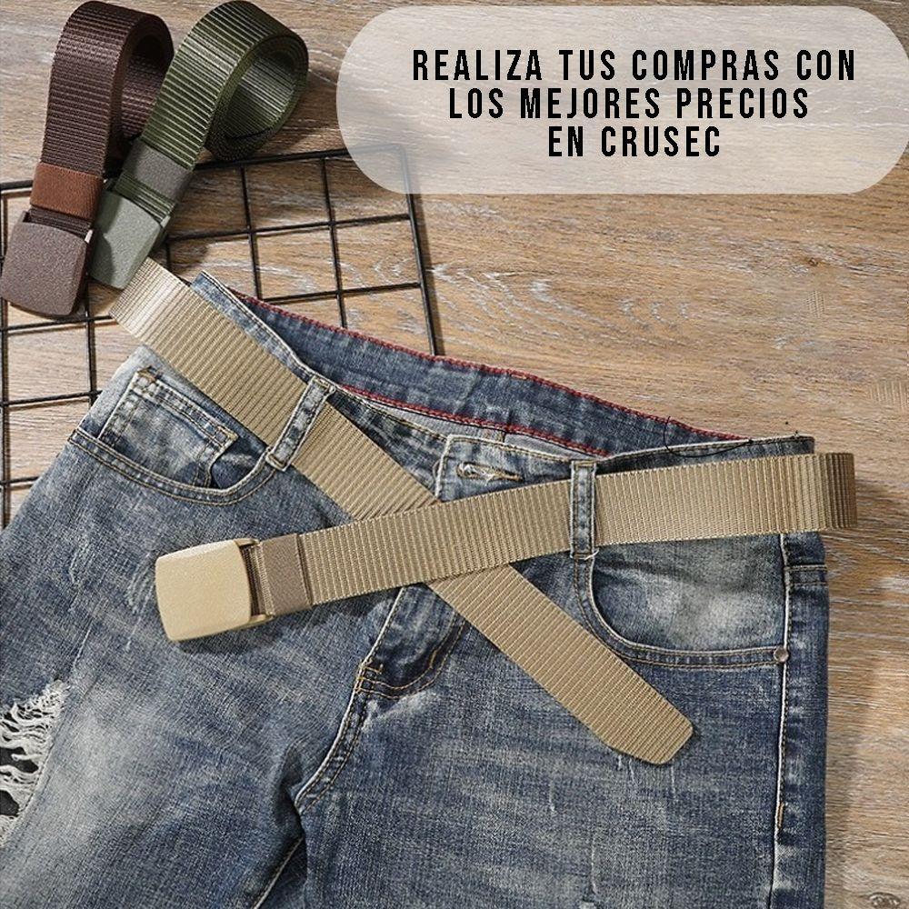 Cinturon Nylon De Seguridad Antirrobo Ajustable Táctico-3