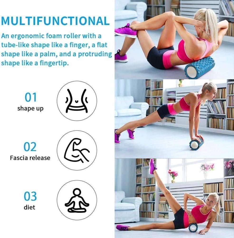 Rodillo Resina Para Yoga Masaje Muscular Ejercicio-2
