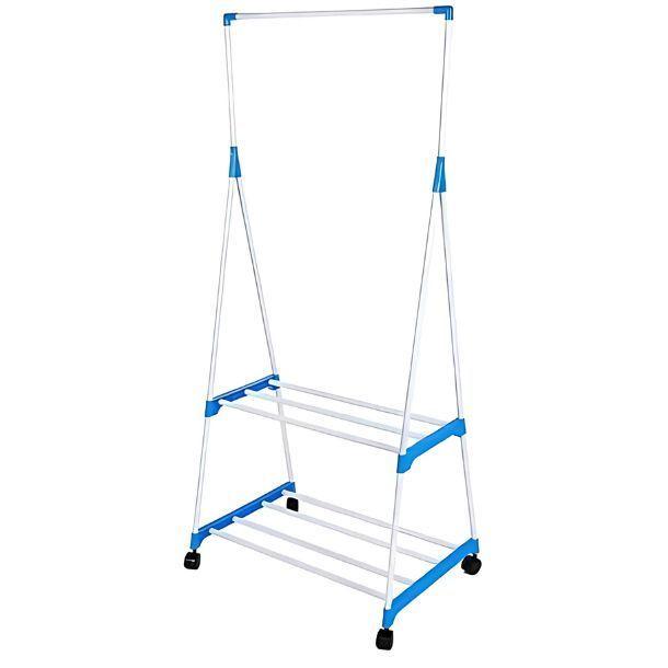 Perchero Organizador De Ropa Triangular Con Zapatero-0