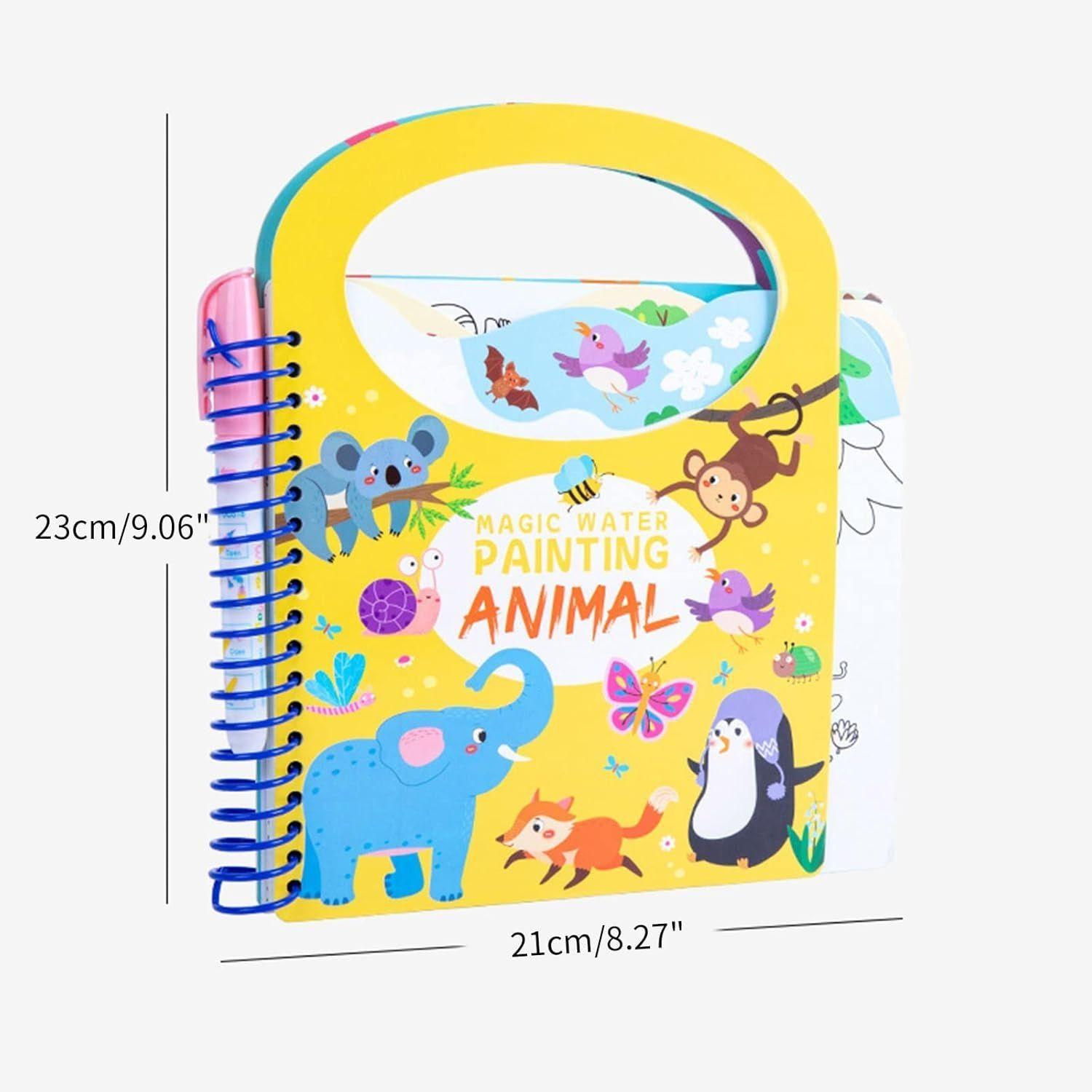 Libro Mágico Cuaderno Didáctico Niños Para Pintar Con Agua-1