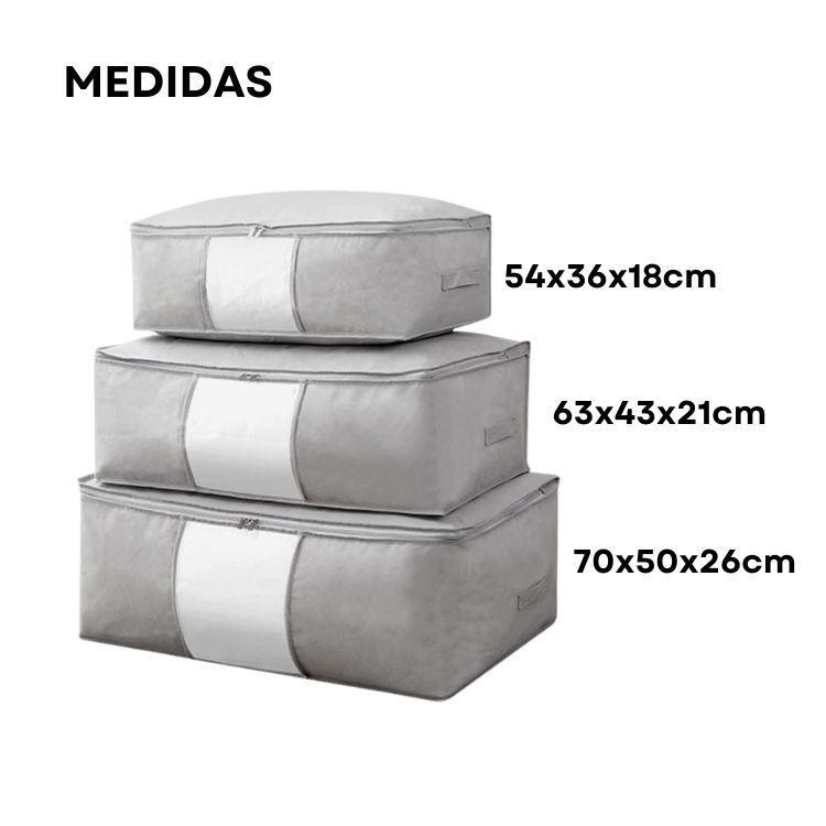Set 3 Bolsas De Mano Equipaje Ropa Resistente-1