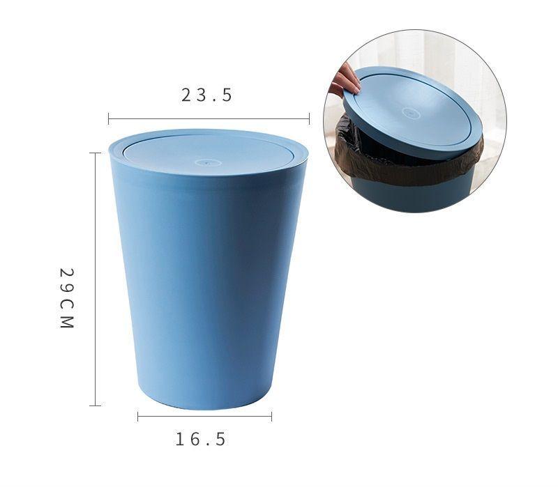 Basurero Con Tapa Para Baño Dormitorio Oficina Cocina-1