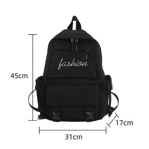 Bolso Mochila Coreana Casual Juvenil Diario Escolar-3