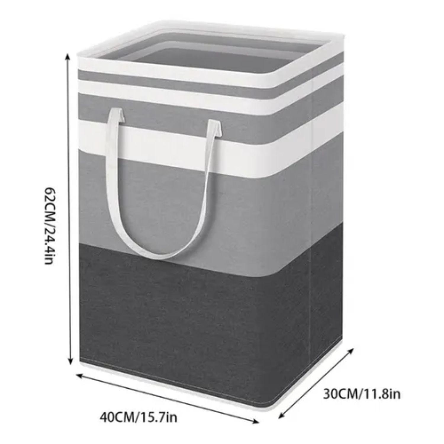 Cesta Canasto De Tela 75L 40x30x62 Para Ropa Lavanderia-1
