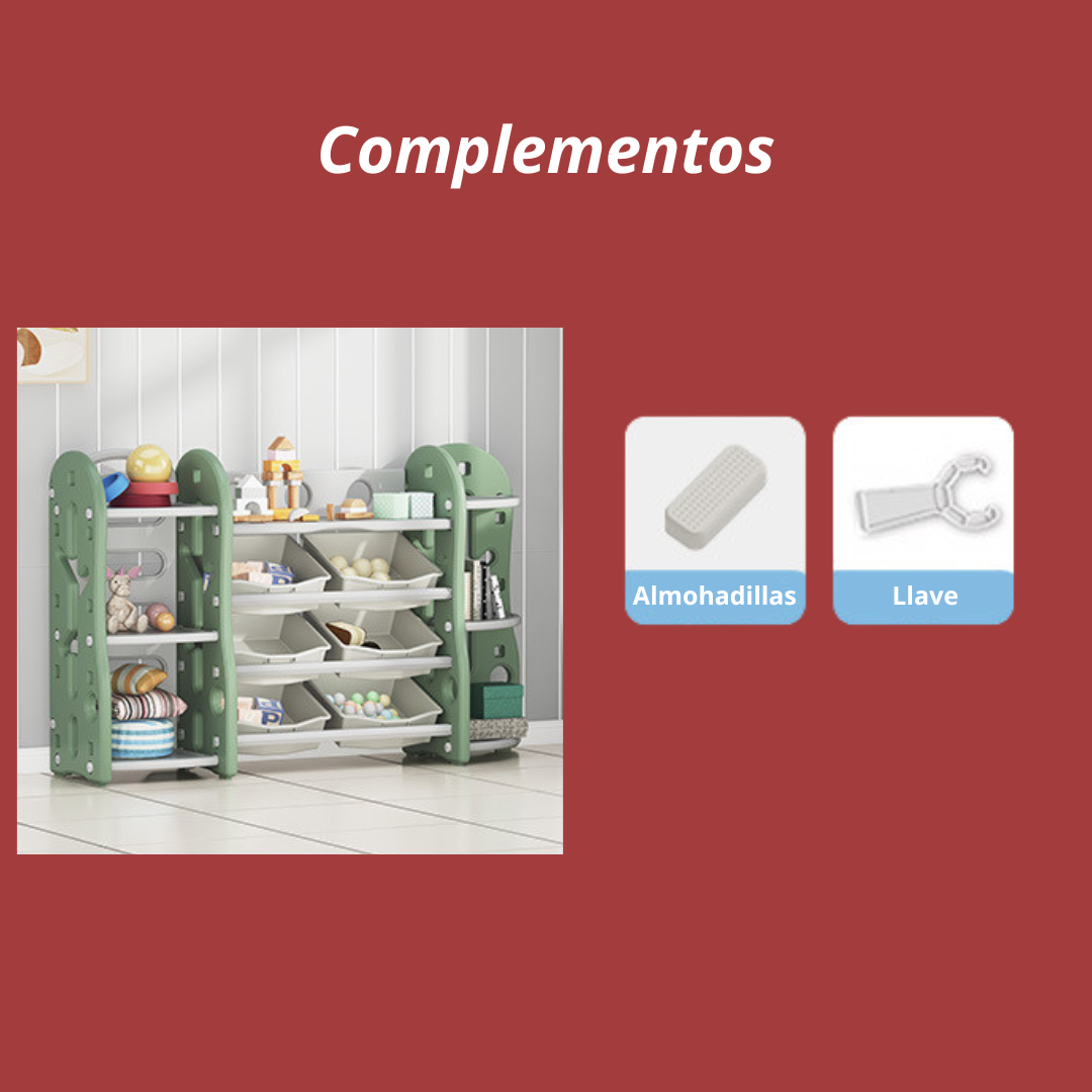 Gabinete Organizador Vitrina De Juguetes Para Niños-3
