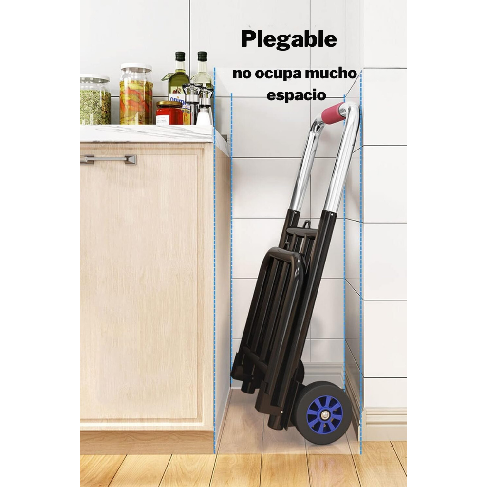 Carro De Carga Plegable Tipo Yegua 150 KG + Pulpo Elástico-2