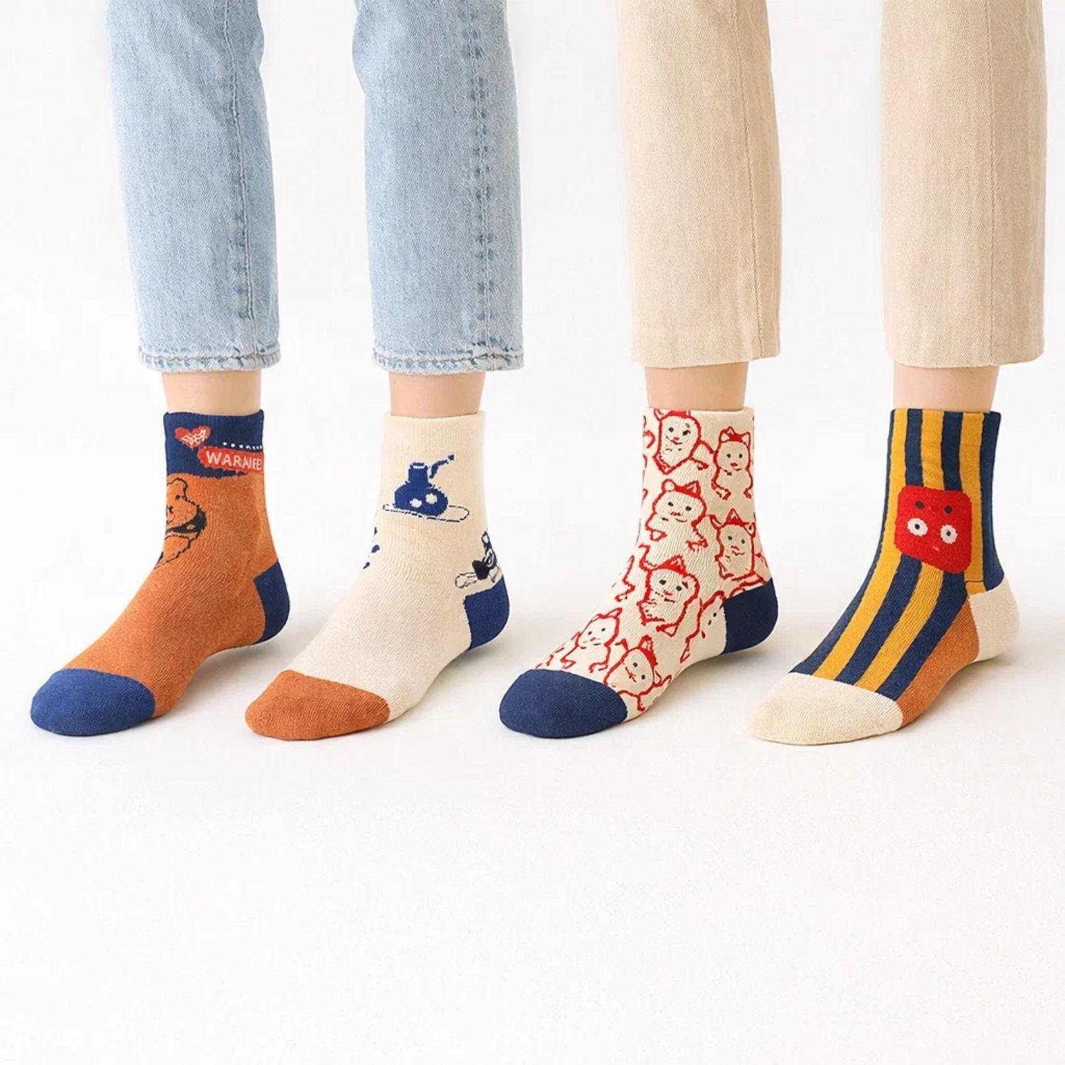 Pack 4 Calcetines Serie Monet: Estilo Pintura Al Óleo-1