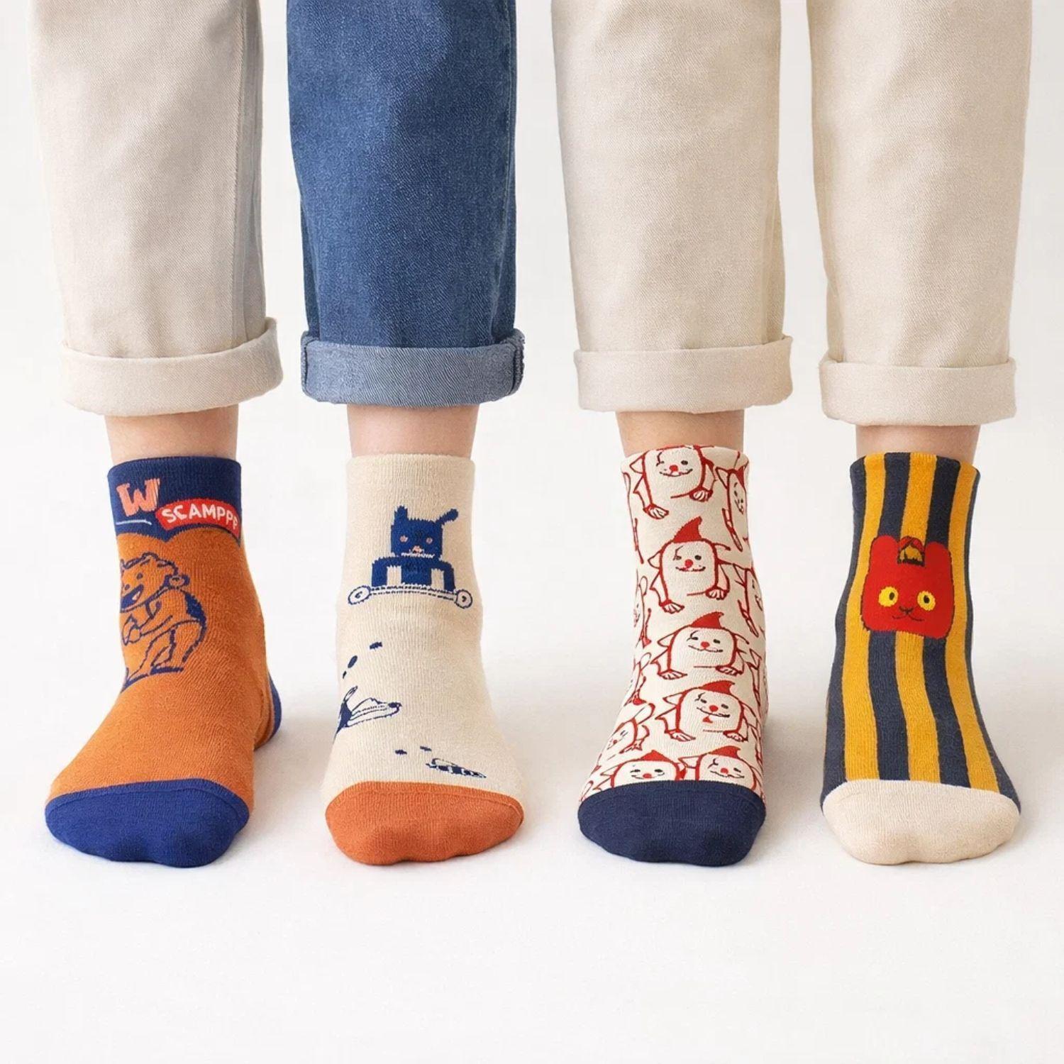 Pack 4 Calcetines Serie Monet: Estilo Pintura Al Óleo-2