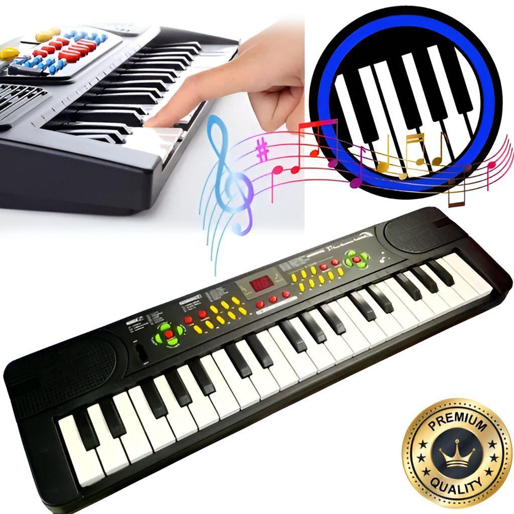 Piano Electrónico 37 Teclas Con Microfono Teclado Musical-0