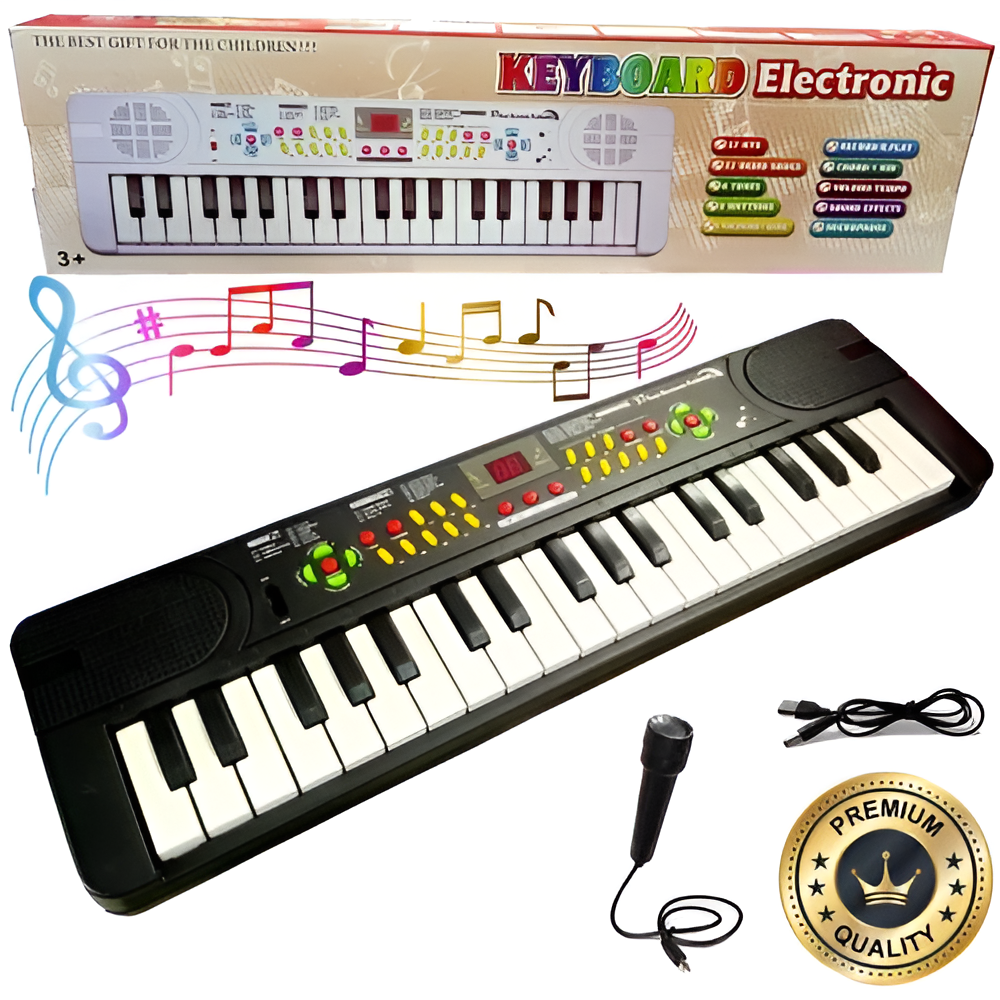 Piano Electrónico 37 Teclas Con Microfono Teclado Musical-1