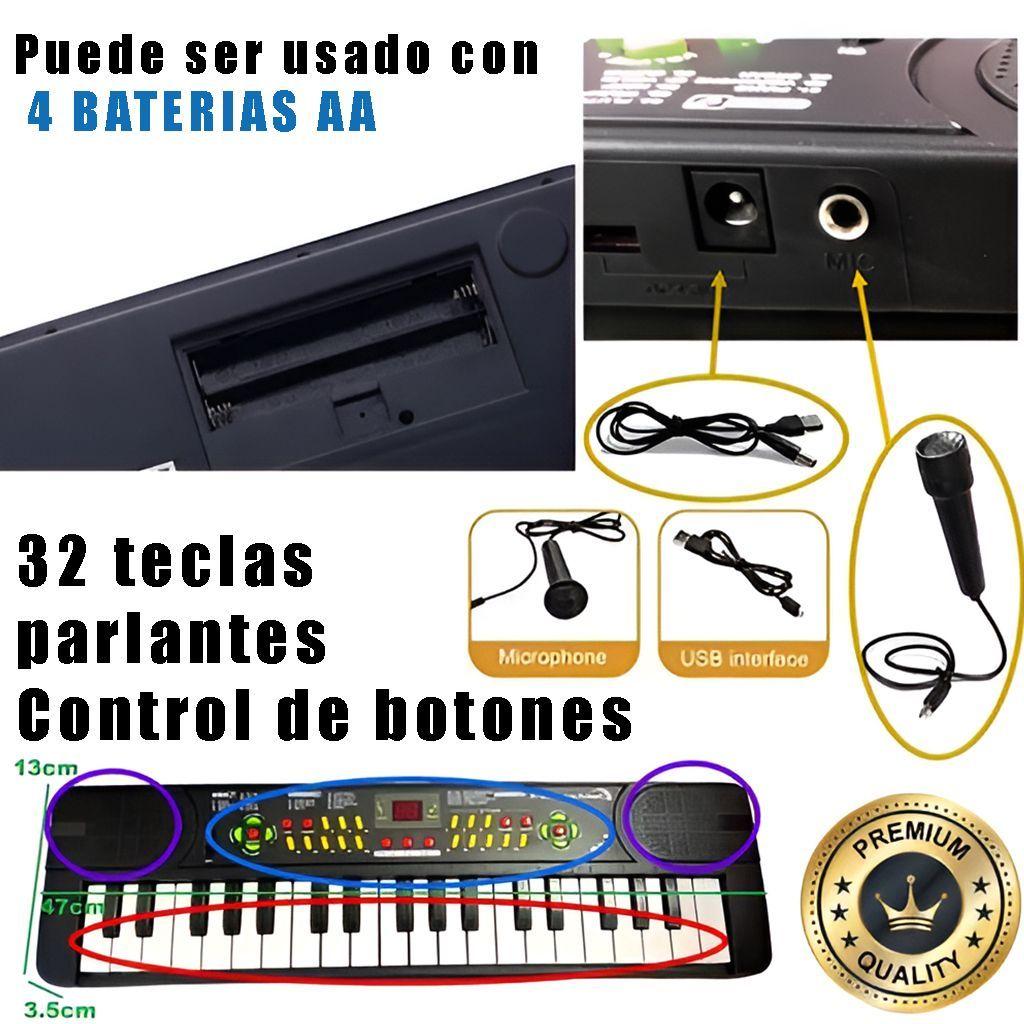 Piano Electrónico 37 Teclas Con Microfono Teclado Musical-2