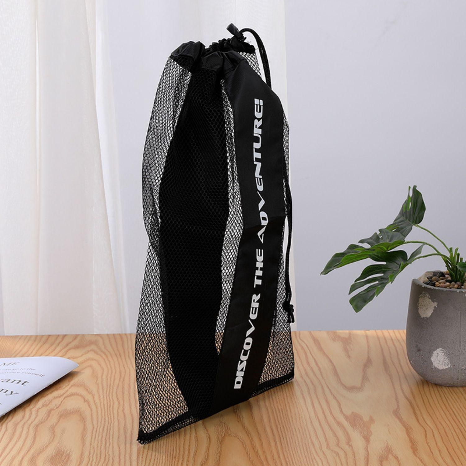 Bolso De Malla Con Cordon Para Playa Piscina Hogar Multiuso-2