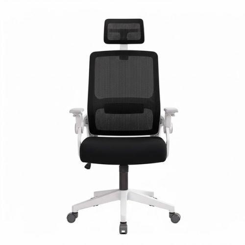 Silla Oficina Con Cabecero Ergonómico Malla Mesh Home Office-2