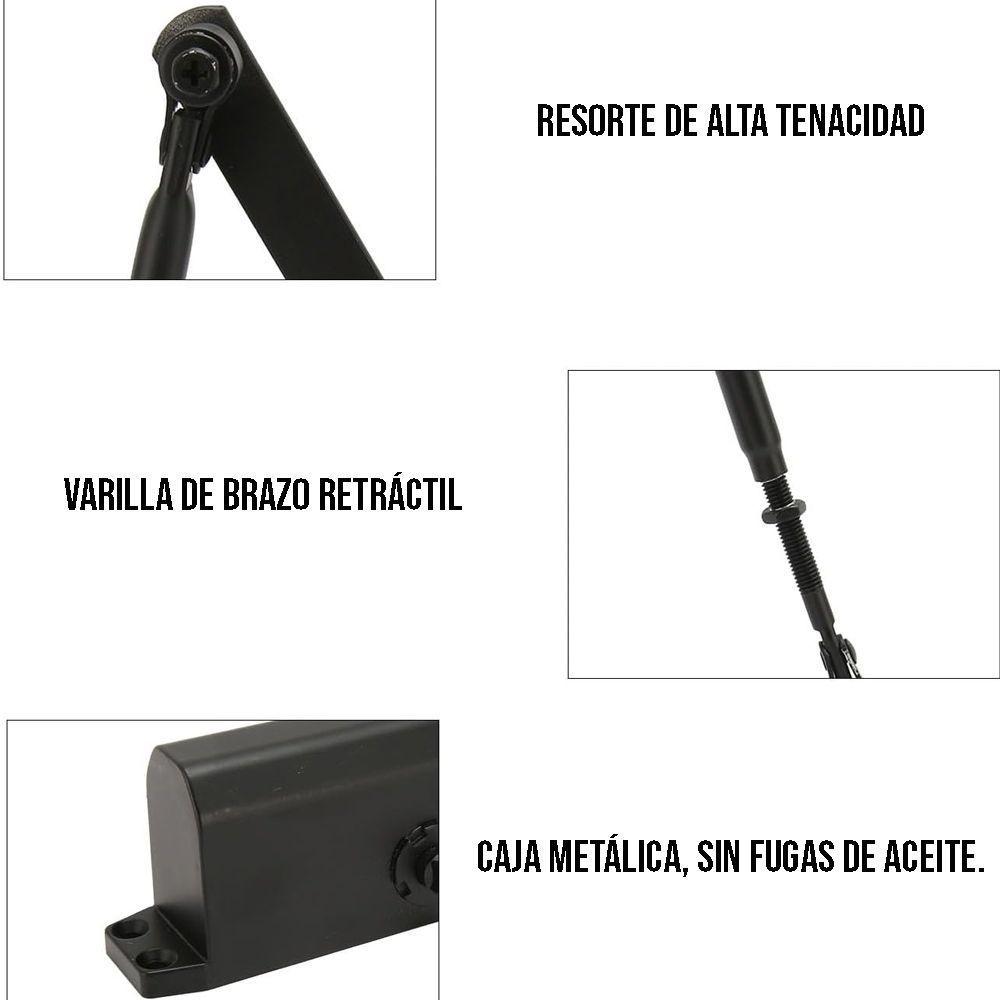 Cierrapuertas Automatico Hidraulico Ajustable Silencioso-3