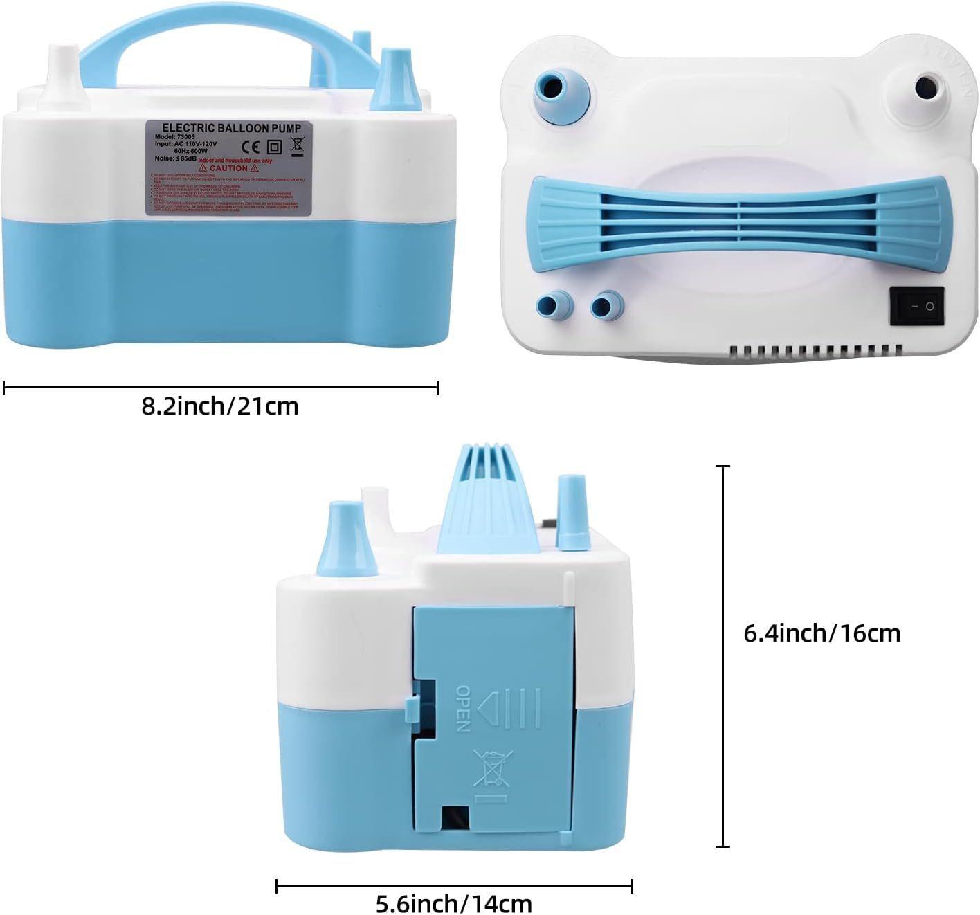Inflador Globos Electrico Con 2 Inyectores Para Fiestas 600W-2