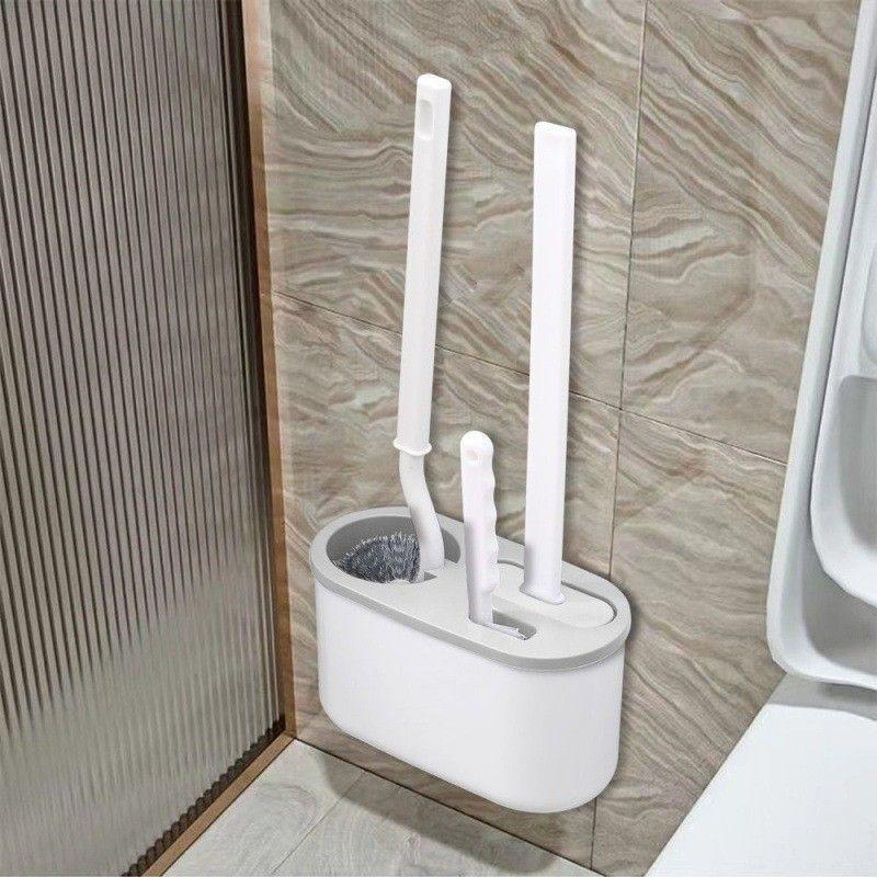 Juego de 3 Cepillos Escobillas Moderno para Inodoro De Baño-1