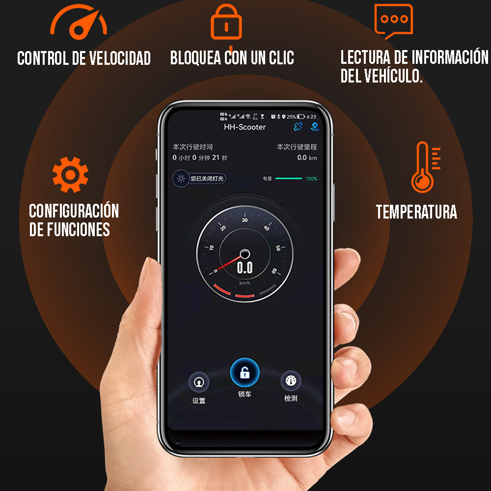 Scooter Eléctrico Plegable, Llanta Antipinchazos 10 pulgadas-1
