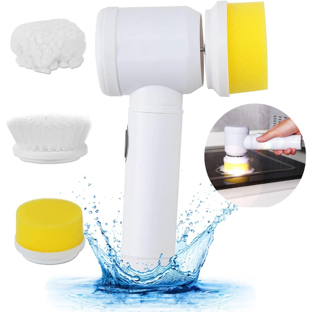 Cepillo De Limpieza Lavaloza Eléctrico Recargable USB 3 en 1-2