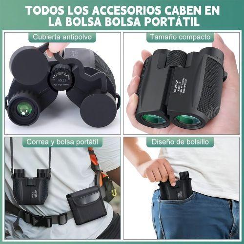 Binoculares Telescopicos HD Alta Potencia 10x25 Portatiles-3