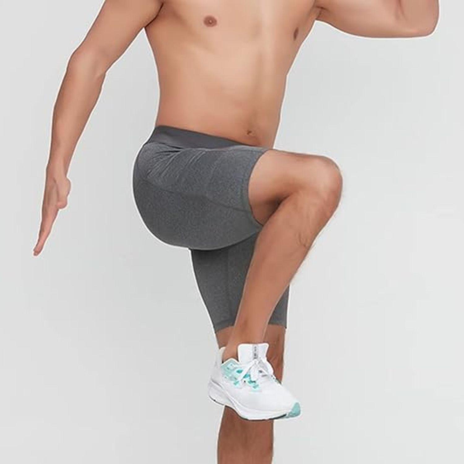 Short Deportivo Calza Hombre Gimnasio Licra Con Bolsillo-2