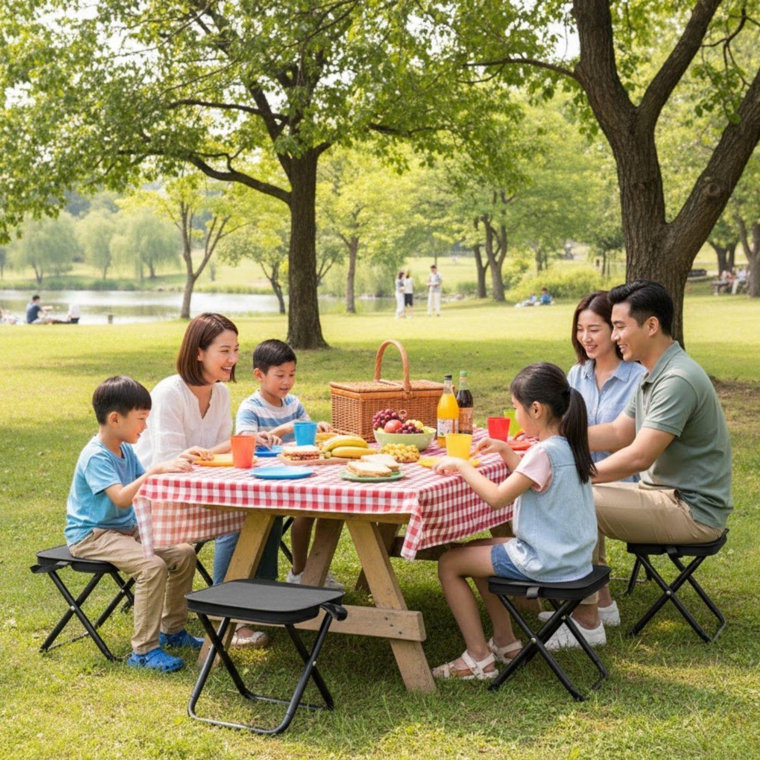 Silla Plegable para Exterior Portátil Cómoda y Fácil de Llevar-3