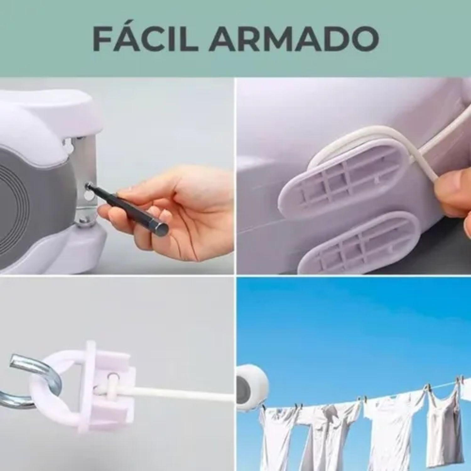 Tendedero Rectactil Colgador Doble Telescopico Colgador 13M-2