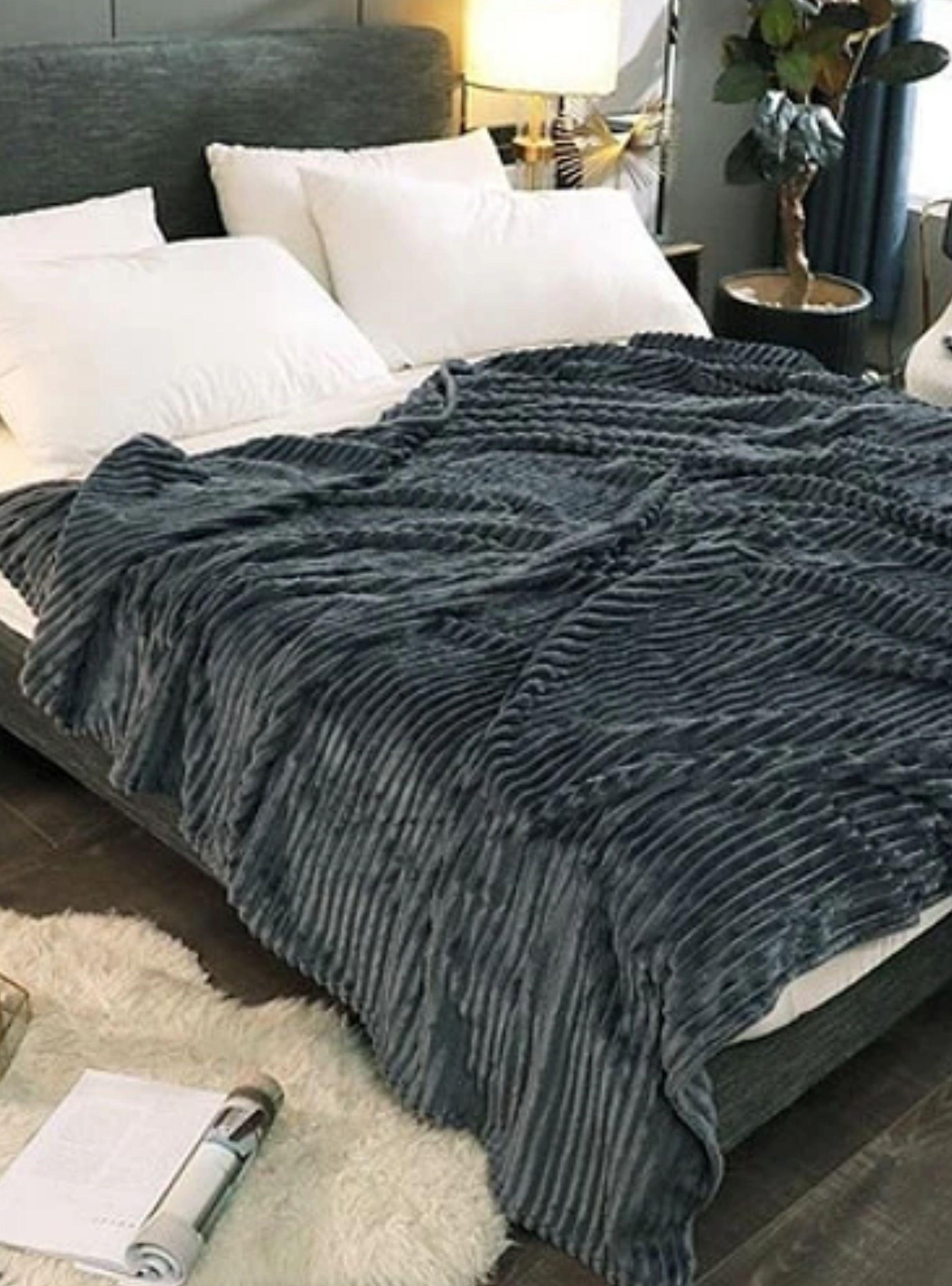 Manta Gruesa Frazada Polar Suave Ropa Cama 150 X 200 Sherpa-5