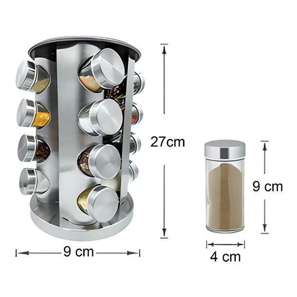 Rack Especiero 16 Botellas Con Rotacion 360°-3