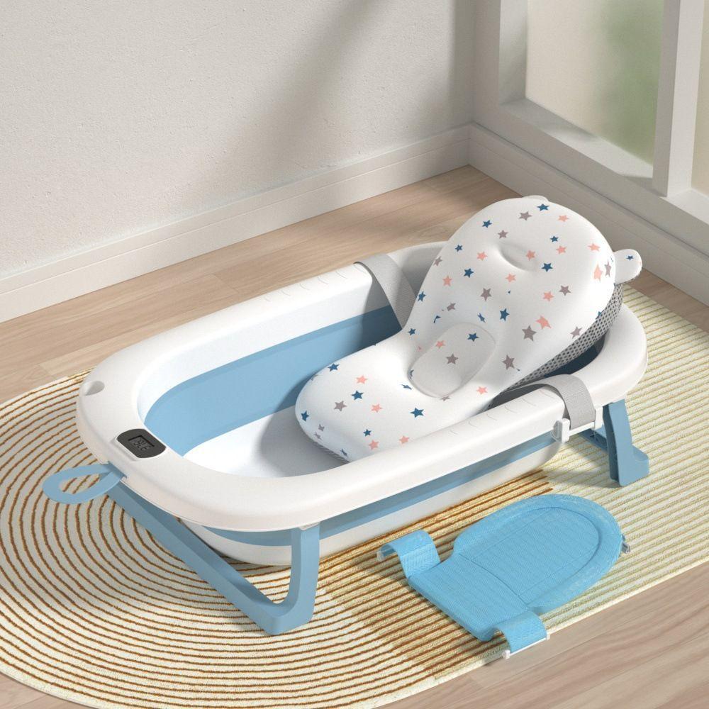 Bañera Plegable Temperatura Tina De Baño Portatil para Bebes-3