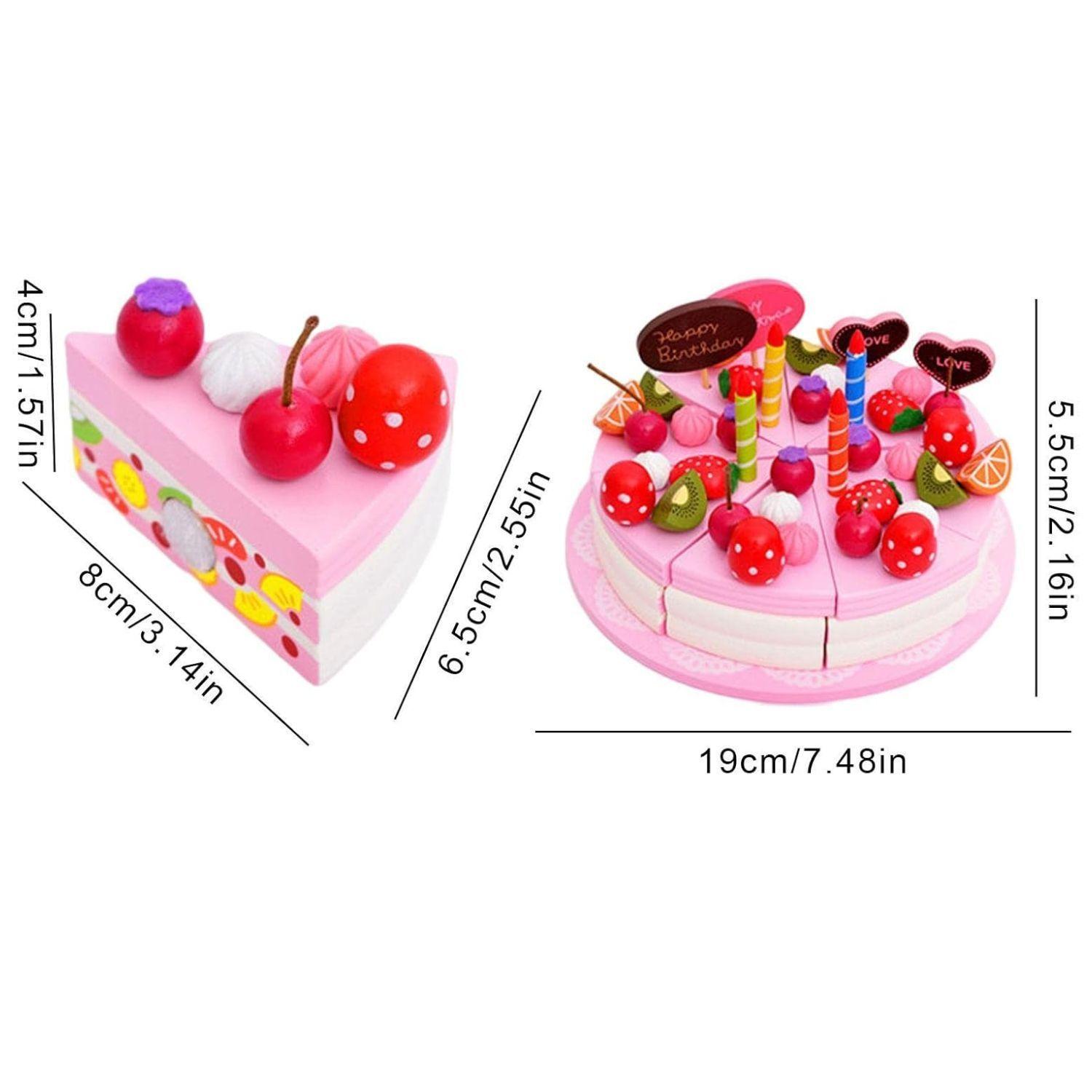Tarta De Juguete De Madera Para Niños Juguete Didáctico-2