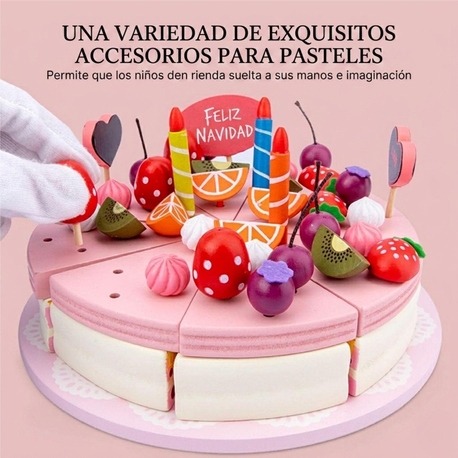 Tarta De Juguete De Madera Para Niños Juguete Didáctico-4