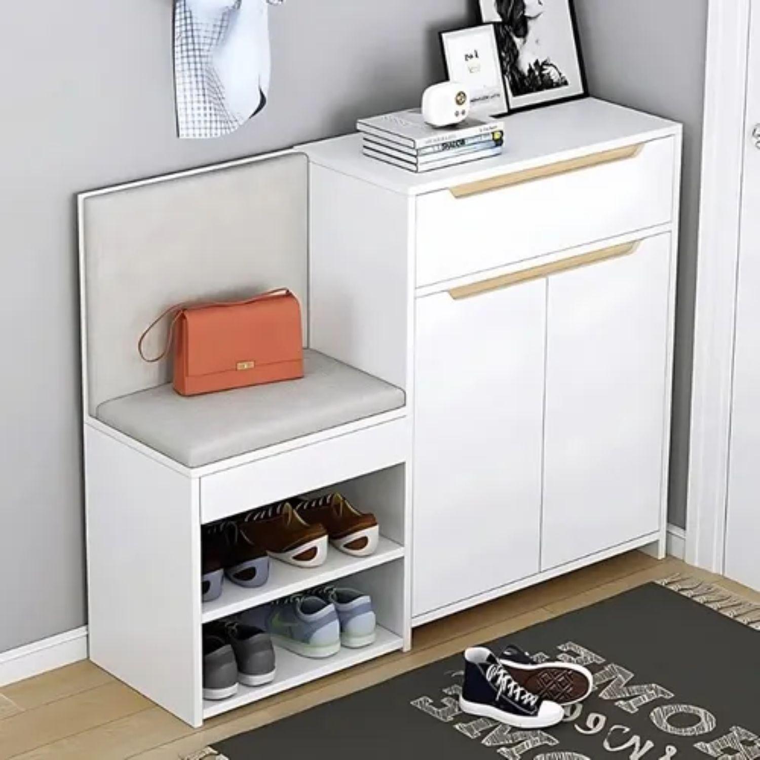 Zapatero Con Armario Cajon 110*24*80CM Organizador Moderno-2