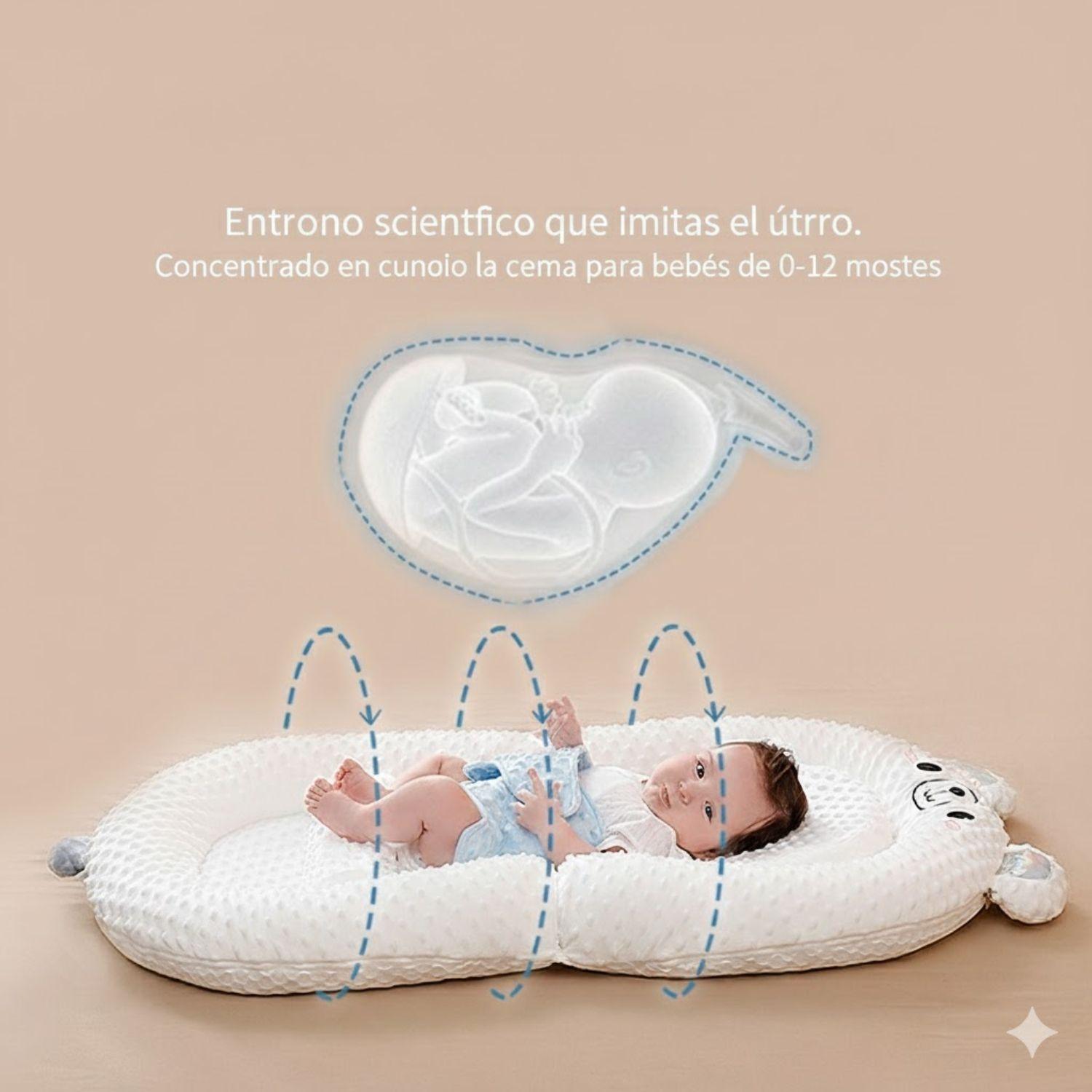 Cuna Almohada Portátil para Bebé Diseño Ergonómico-3