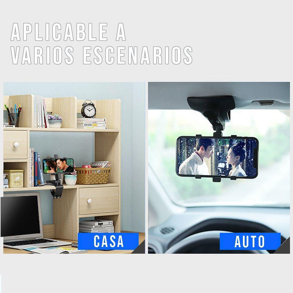 Soporte Porta Auto Clip Celular Universal Holder Coche-4