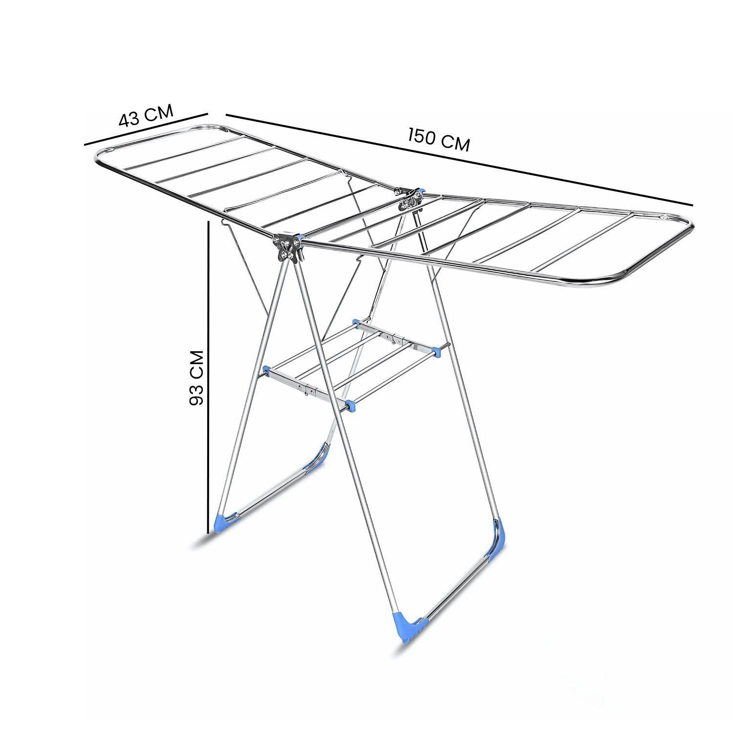 Tendedero Plegable Para Ropa Metálico Colgadero 150 CM-6