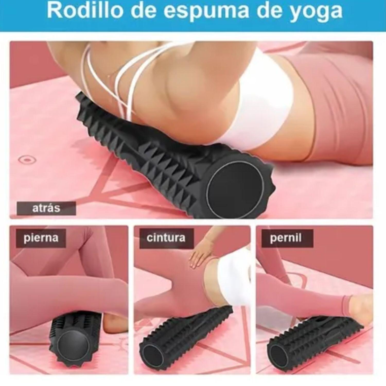 Rodillo Masaje Muscular Kit 6 Piezas Yoga Pilates Elongacion-3