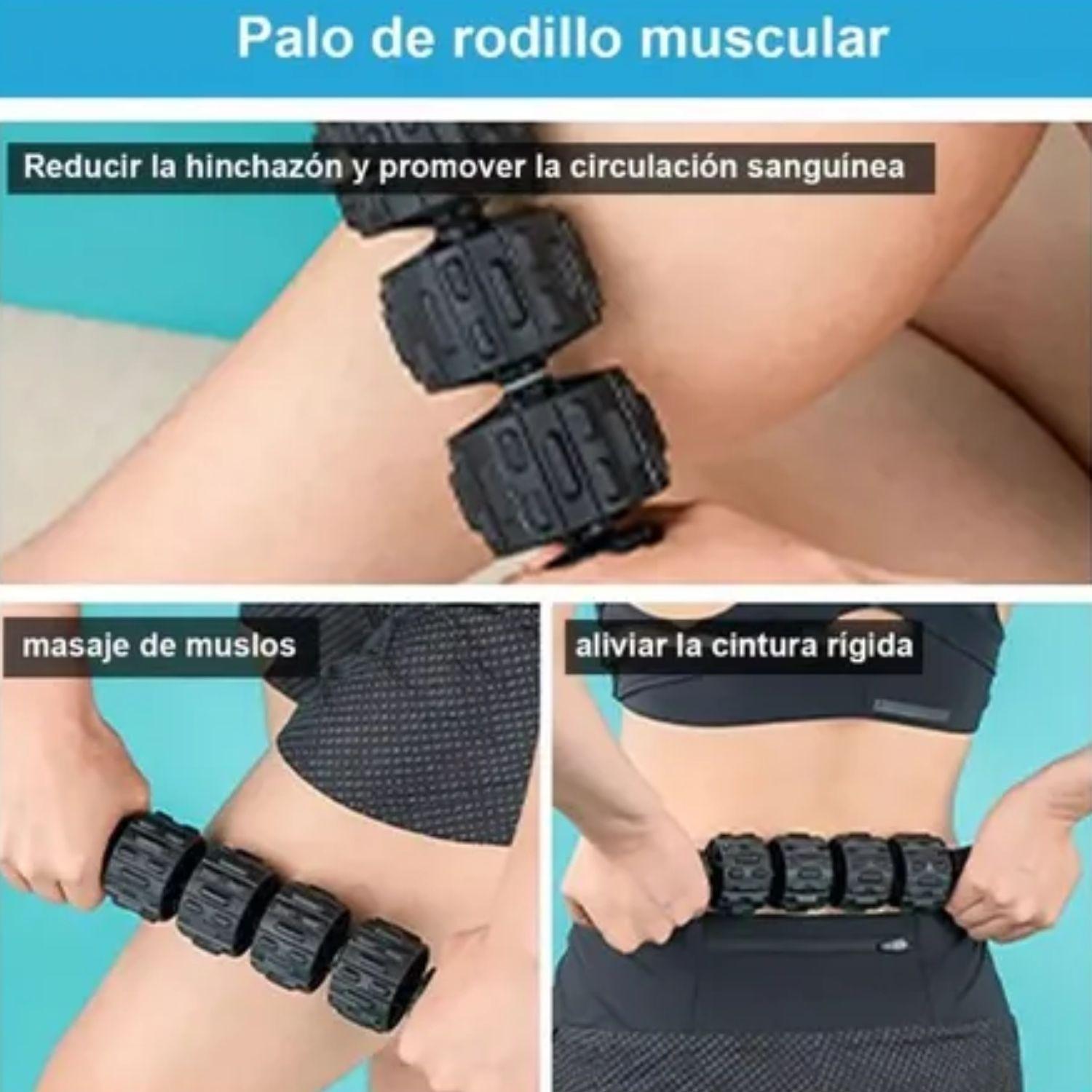 Rodillo Masaje Muscular Kit 6 Piezas Yoga Pilates Elongacion-2