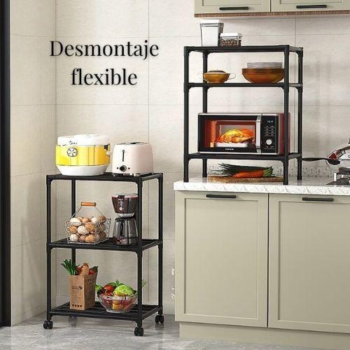 Estante Para Cocina Repisa Almacenamiento Multifuncional-3