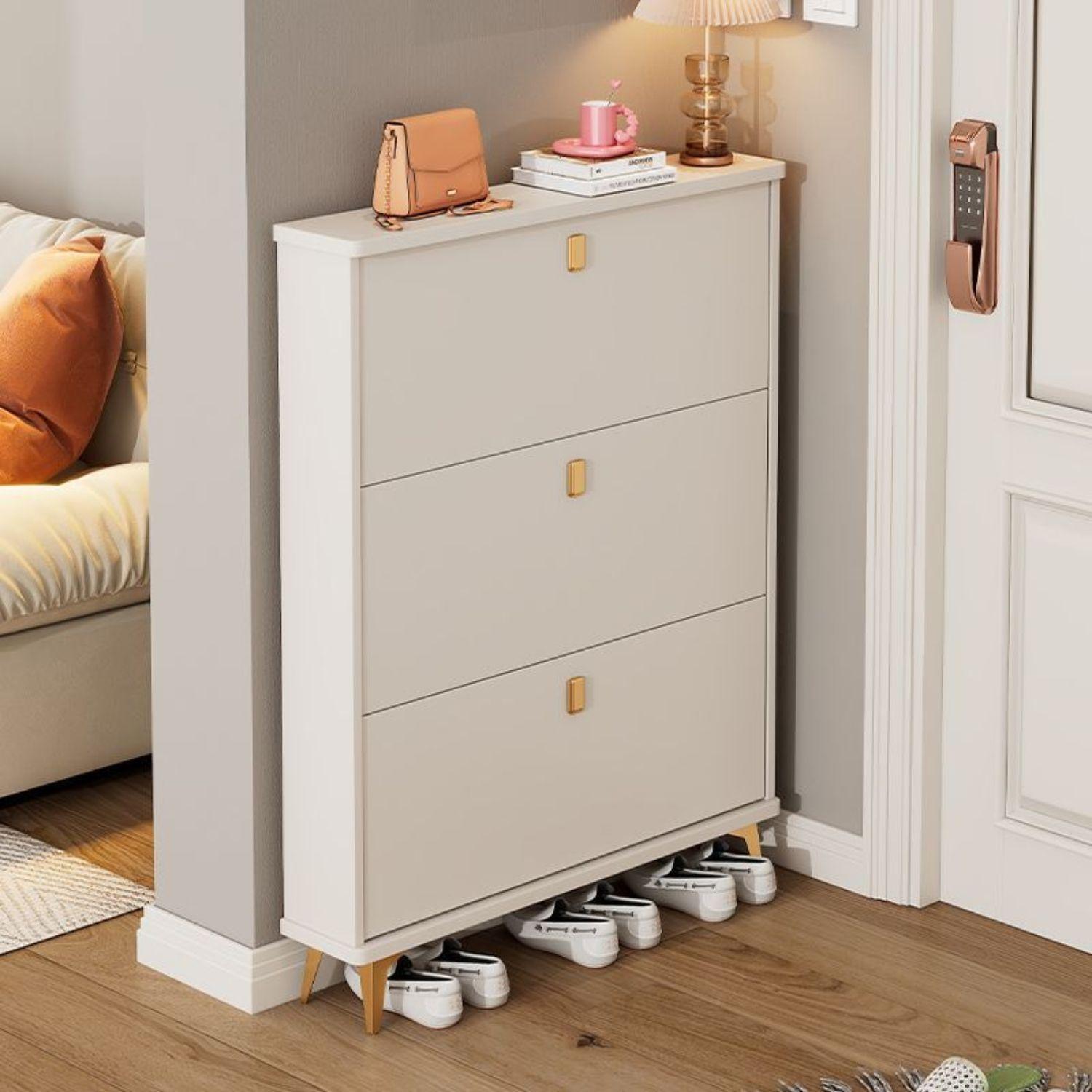 Zapatero Recibidor 3 Gavetas 100x17x118 Estante Organizador-3