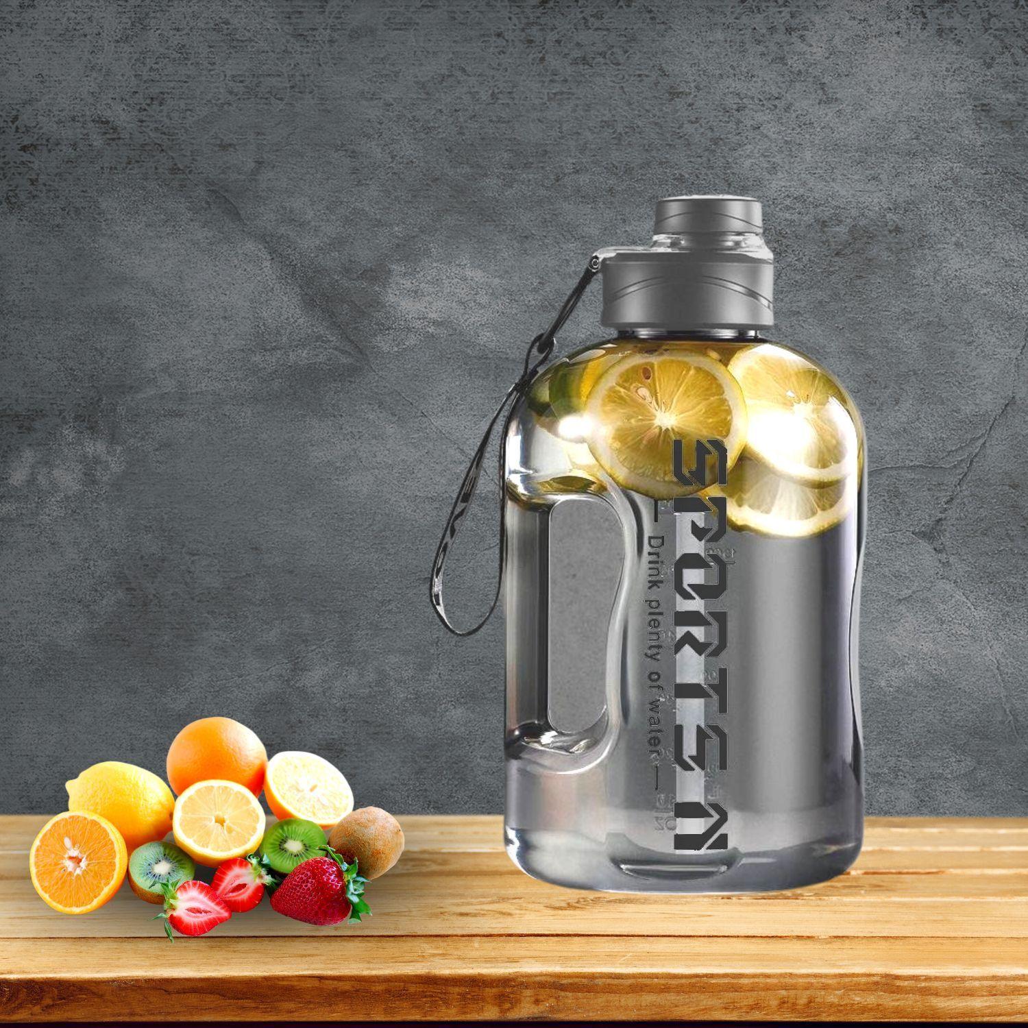 Botella De Agua Transparente Gym Fitness - Unisex 2700 ML-1