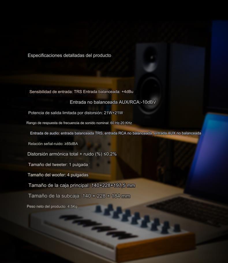 Parlante Dual Edifier Mr4 Monitor Estudio Trs Altavoz-1