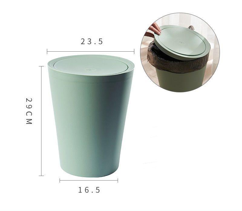 Basurero Con Tapa Para Baño Dormitorio Oficina Cocina-1